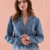 Amberley Denim Broderie Blouse