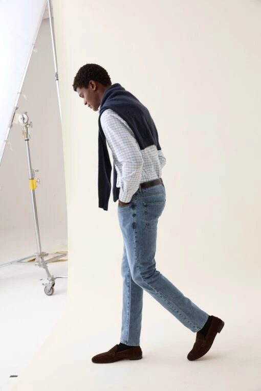 Arundel Green Check Oxford Shirt - Image 4