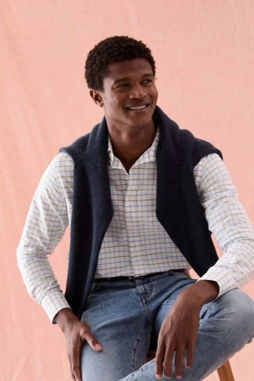 Arundel Green Check Oxford Shirt - Image 3