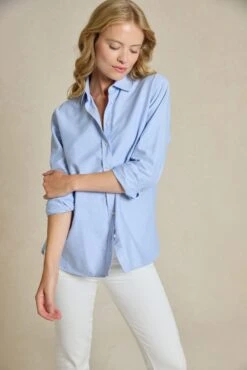 Beauchamp Sky Oxford Shirt -Buff Shop Beauchamp Sky Oxford Shirt2