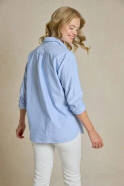 Beauchamp Sky Oxford Shirt -Buff Shop Beauchamp Sky Oxford Shirt4
