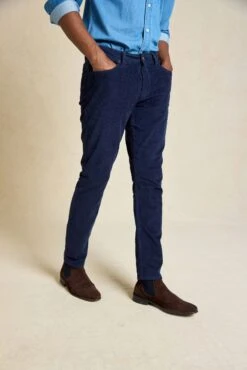 Blackridge Navy Cord Trousers -Buff Shop Blackridge Charcoal Cord Trousers2