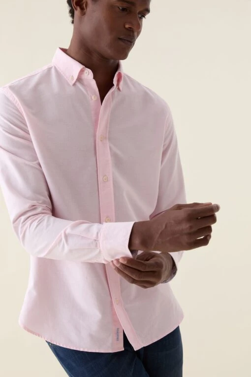 Blake Vintage Pink Oxford Shirt - Image 2