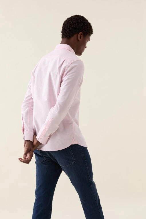 Blake Vintage Pink Oxford Shirt - Image 5