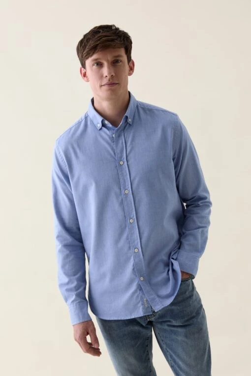 Blake Vintage Blue Oxford Shirt - Image 2