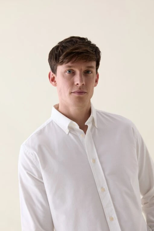 Blake Vintage White Oxford Shirt - Image 4