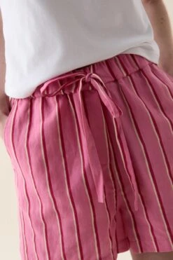 Bodiam Pink Painted Stripe Shorts -Buff Shop Bodiam Pink Stripe Shorts4