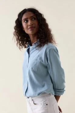Bramber Sky Lightweight Twill Shirt -Buff Shop Bramber Sky Shirt3