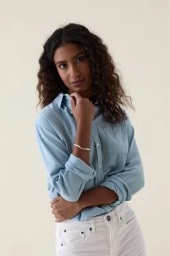 Bramber Sky Lightweight Twill Shirt -Buff Shop Bramber Sky Shirt5