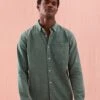 Broadleaf Washed Emerald Twill Shirt