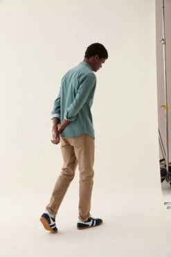 Broadleaf Washed Emerald Twill Shirt -Buff Shop Broadleaf Emerald Twill Shirt6