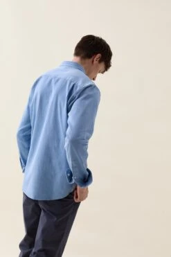 Broadleaf Washed Blue Twill Shirt -Buff Shop Broadleaf Washed Blue Twill Shirt4