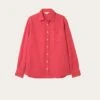 Burley Washed Red Linen Shirt -Buff Shop BurleyRed