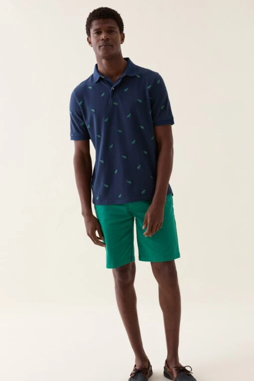 Burwash Embroidered Elephant Polo - Image 4