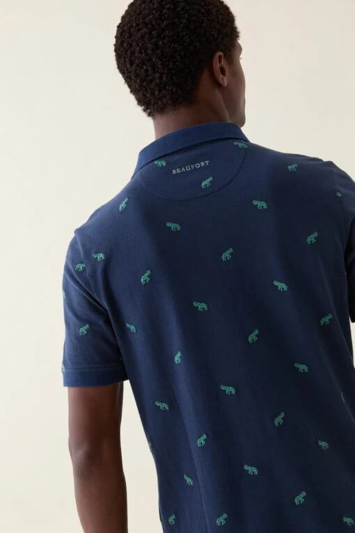 Burwash Embroidered Elephant Polo - Image 5