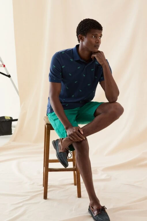 Burwash Embroidered Elephant Polo - Image 2