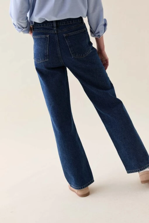 Camberley Denim Blue Wide Leg Jeans - Image 6