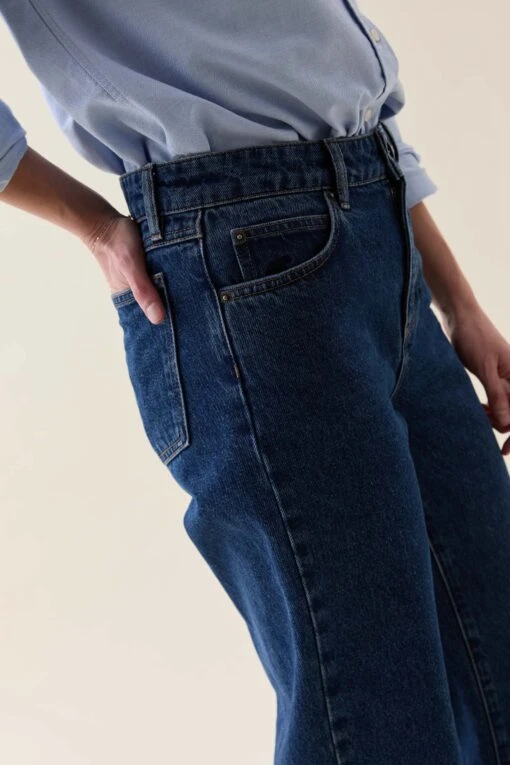 Camberley Denim Blue Wide Leg Jeans - Image 5