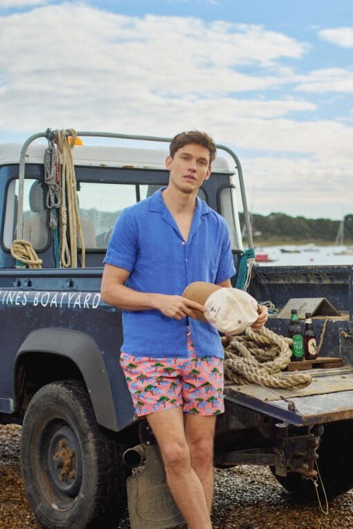 Chertsey Short Sleeve Linen Shirt - Image 7