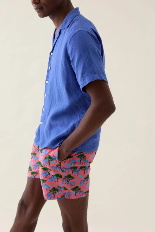 Chertsey Short Sleeve Linen Shirt - Image 5
