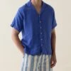 Dunsfold Blue Printed Stripe Shorts -Buff Shop Dunsfold Blue Stripe Shorts1