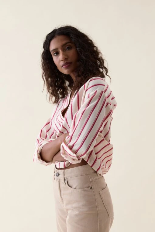 Falmer Painted Stripe Popover Top - Image 5