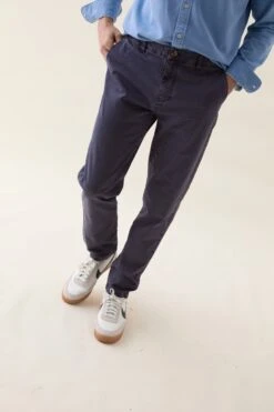 Firle Washed Navy Garment Dye Chinos