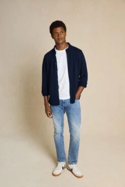 Galloway Navy Pique Shirt -Buff Shop Galloway Navy Pique Shirt1