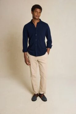 Galloway Navy Pique Shirt -Buff Shop Galloway Navy Pique Shirt3