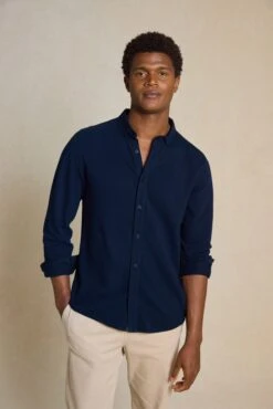 Galloway Navy Pique Shirt