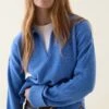 Hale Cornflower Open Collar Jumper