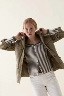 Haslemere Khaki Utility Jacket -Buff Shop Haslemere Khaki Jacket3