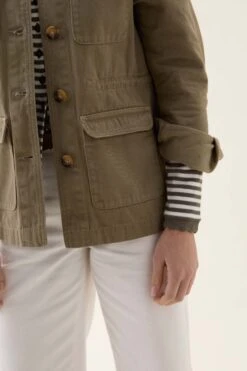 Haslemere Khaki Utility Jacket -Buff Shop Haslemere Khaki Jacket4