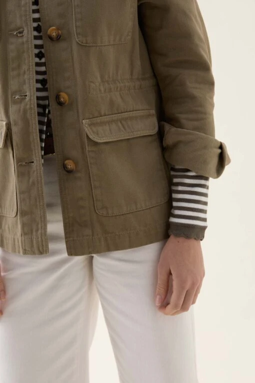 Haslemere Khaki Utility Jacket - Image 4