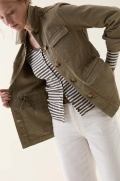 Haslemere Khaki Utility Jacket -Buff Shop Haslemere Khaki Jacket5