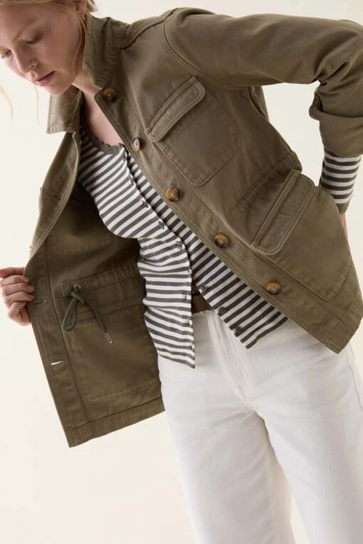 Haslemere Khaki Utility Jacket - Image 5