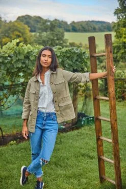 Haslemere Khaki Utility Jacket -Buff Shop Haslenere Khaki Jacket