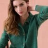 Hellebore Green Collared Cardigan