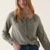 Fairlea Scoop Neck Broderie Blouse