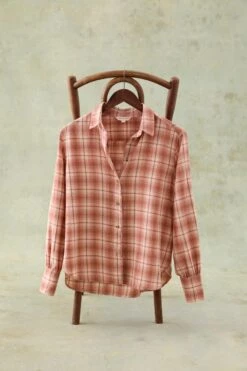 Leigh Terracotta Check Shirt -Buff Shop Leigh Terracota Check Shirt