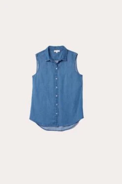 Maudlin Light Denim Sleeveless Shirt -Buff Shop MaudlinDenim