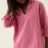 Mayfield Rose Herringbone Deck Shirt -Buff Shop Mayfield Rose Deck Shirt5