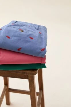 Midhurst Elephant Embroidered Shorts -Buff Shop Midhurst Elephant Shorts1