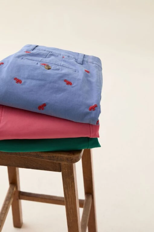 Midhurst Elephant Embroidered Shorts - Image 6