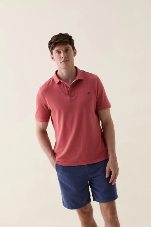 Morley Faded Coral Polo - Image 2