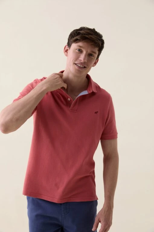 Morley Faded Coral Polo - Image 3