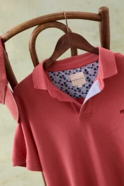 Morley Faded Coral Polo -Buff Shop Morley Polo