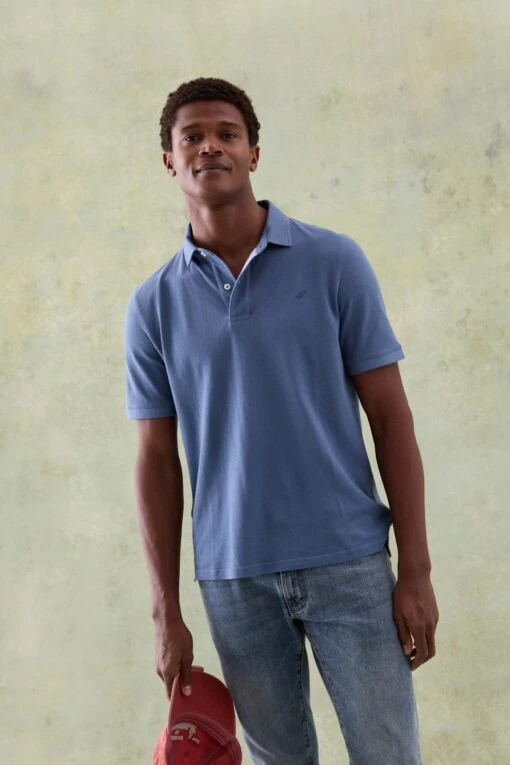 Morley Steel Blue Polo - Image 3