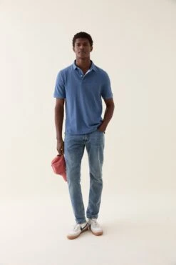 Morley Steel Blue Polo -Buff Shop Morley Steel Blue Polo3
