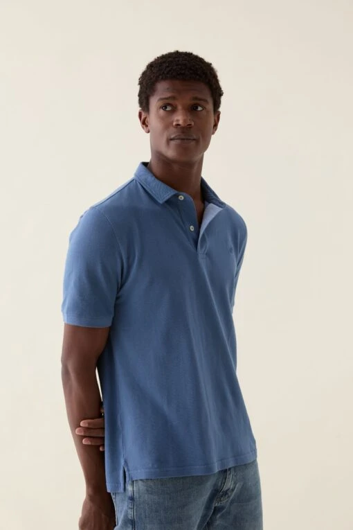 Morley Steel Blue Polo - Image 2